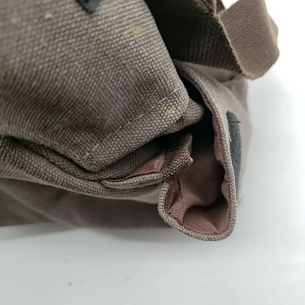 Dxyizu Brown Canvas Travel Duffle Bag Soft Case Adjustable Shoulder Strap Men